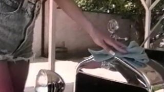 BRUCE SEVEN – Felecia and Lia Baren Lickin Twat on a Car