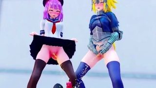 Foxy 3D Superwoman bounces up and down on a cock