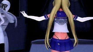 Foxy 3D Superwoman bounces up and down on a cock