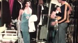 Sexy brunette fingering in sheer black stockings