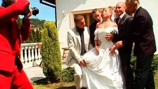 Babes take turn on fucking a guy with large shlong