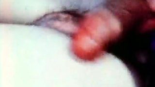 Busty curly brunette with big boobs fucks on couch