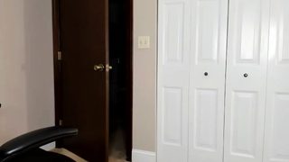 Cute curly brunette solo webcam masturbation