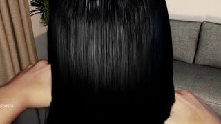 Hot 3D redhead licking a pussy while getting fucked