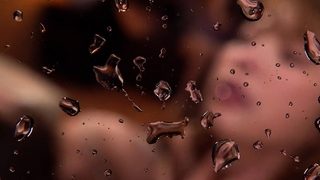 Hot Asian gives blowjob in group sex orgy