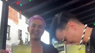 Real amateur F2M going down and fuck