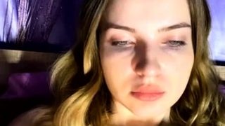 Small titted babe toys her pussy on webcam